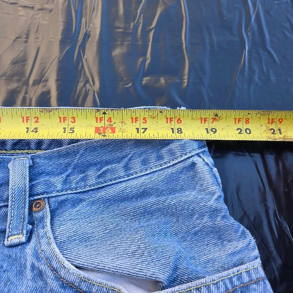 Vintage Tommy Hilfiger Jeans Mens 38 30 Light Wash Straight Leg Denim Jeans